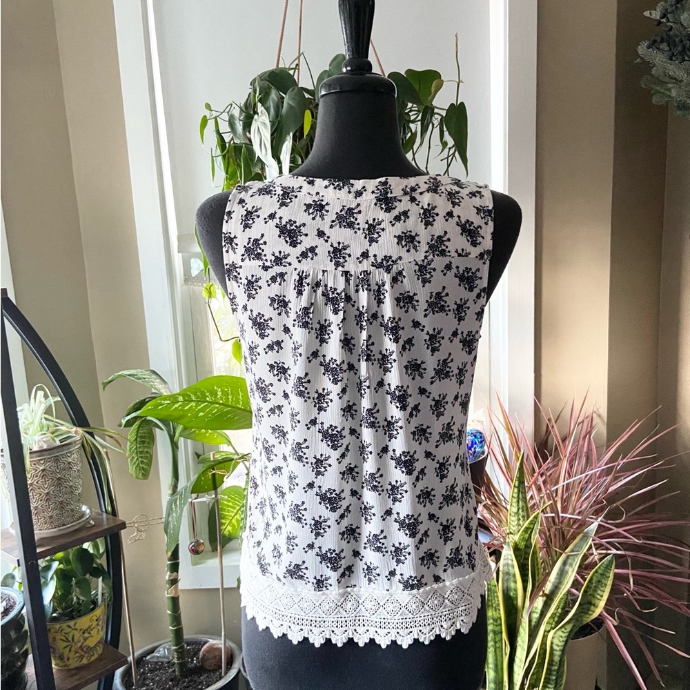 NET Floral Print Tank - Picture 4 of 12